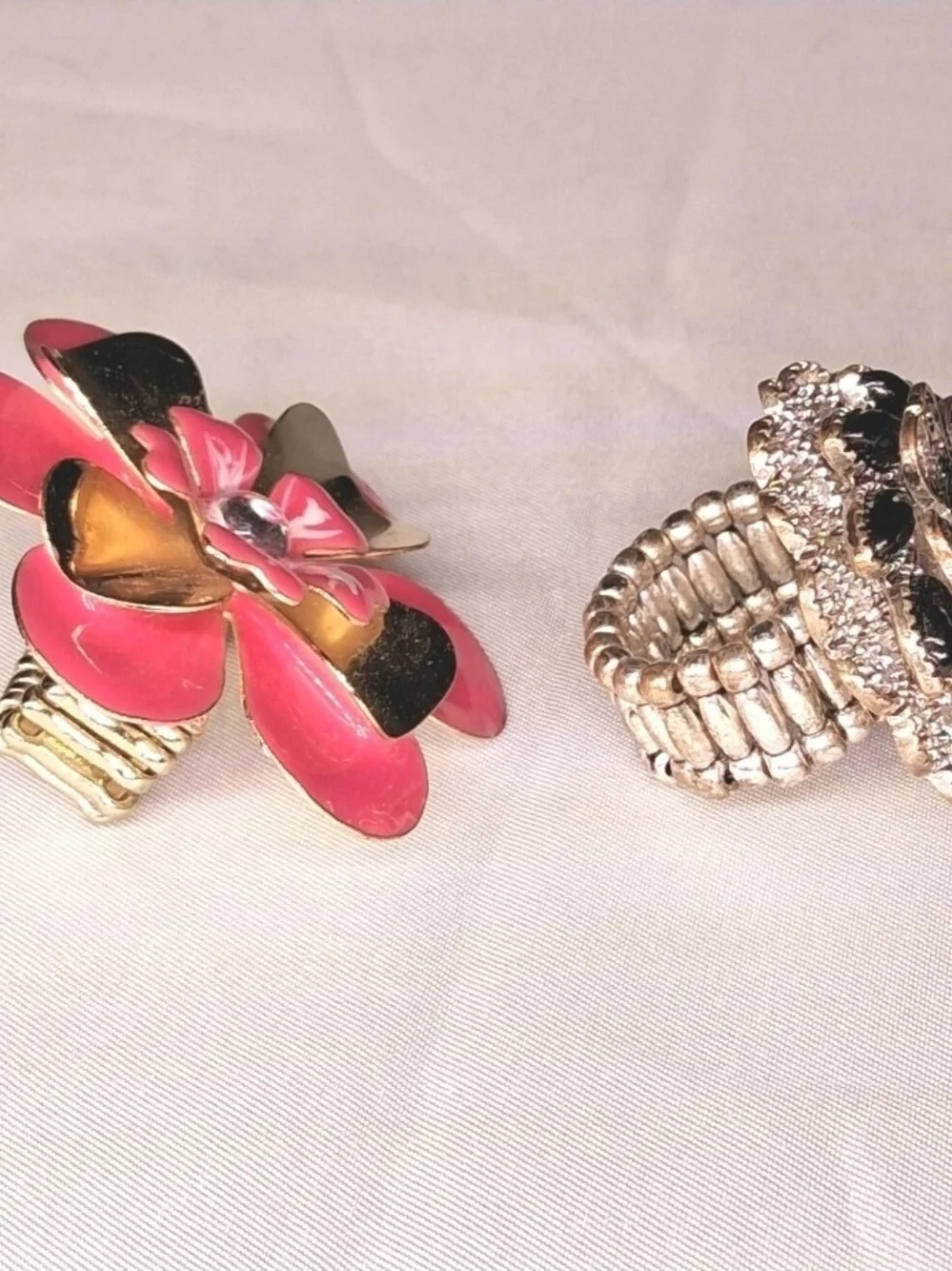 Vintage Statemen Fashion Costume Bold Stretch Band Rings Jewelry